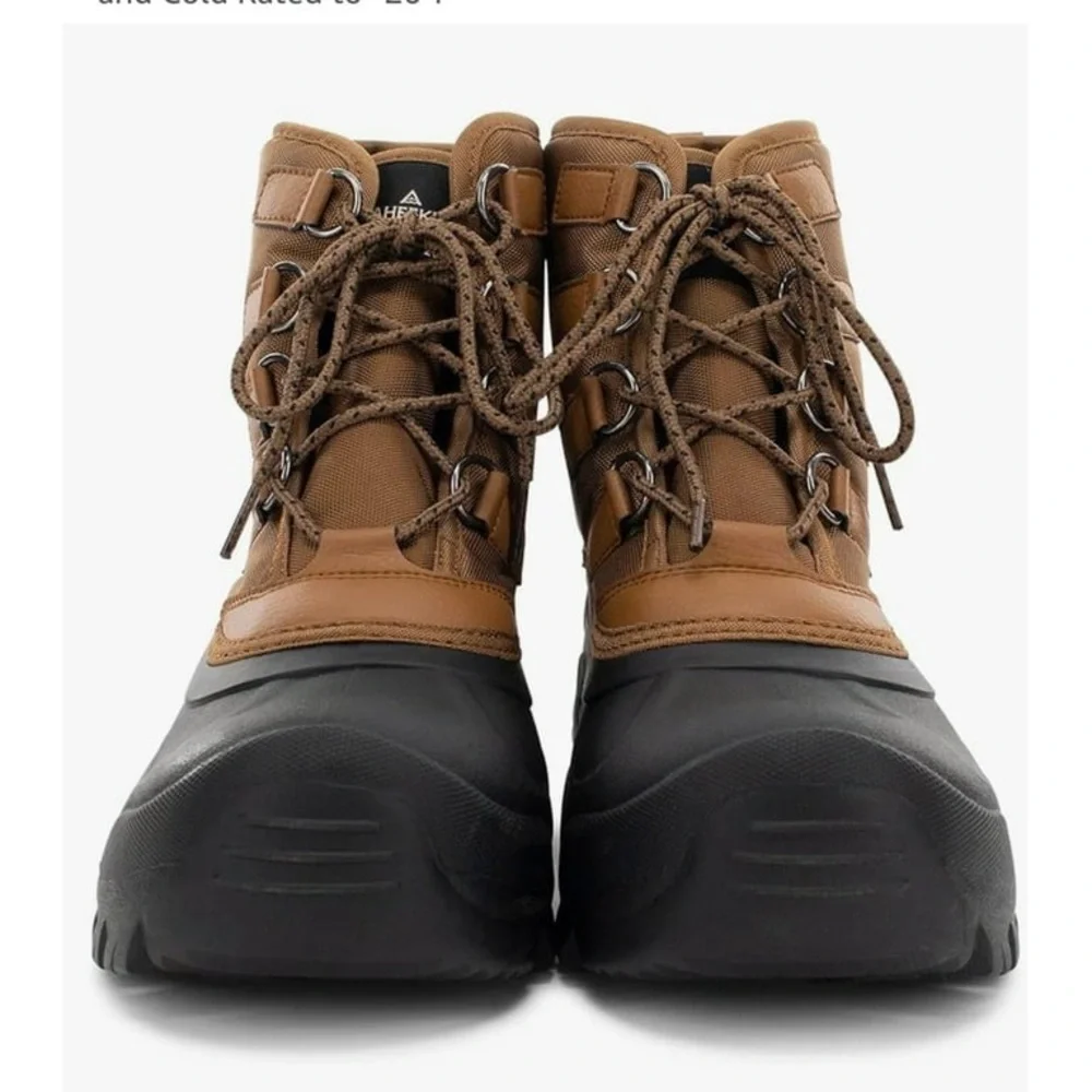 Staheekum Men's Winter Snow Boots| Waterproof Insulated Cold Rated to -20°F NEW